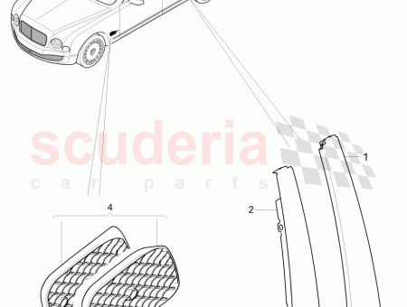 Photo of cooling air grill fender 1 set JNV 821…