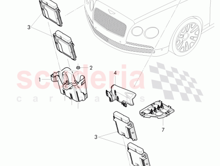 Photo of bracket for connector housing 4W2 906…