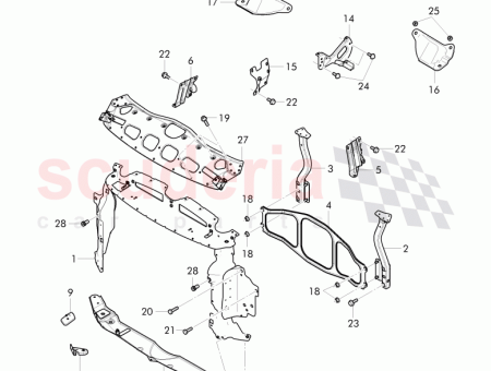 Photo of bracket charge air cooler 4W0 805 756…