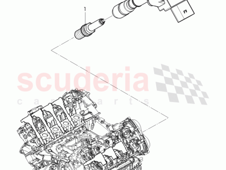 Photo of ignition coil with spark plug connector D 30…