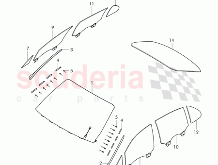 Photo of rear window glass insul glass D 03 07…