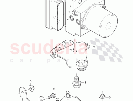 Photo of bracket hydraulic control unit 4M0 614 235…