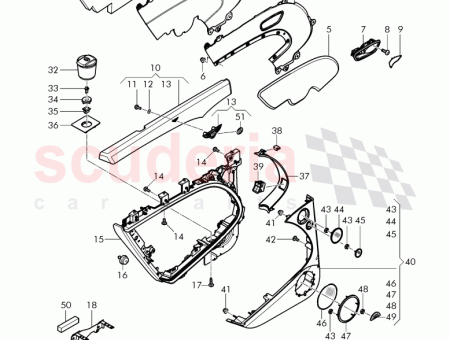 Photo of door trim panel upper part curtain for side…