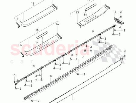 Photo of scuff plate sill panel contains 4W0 853 538…