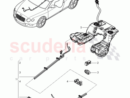 Photo of fuel line with breather and vacuum pipe 3W0…