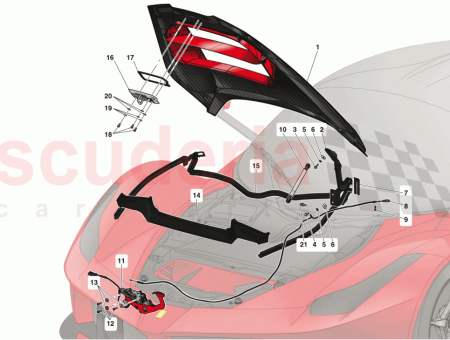 Photo of EMERGENCY FRONT LID RELEASE BOWDEN CABLE…