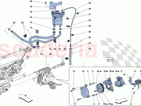 Photo of PIPE FROM RESERVOIR TO POWER STEERING PUMP…