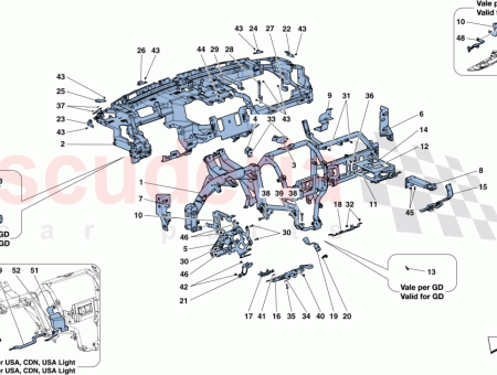 Photo of RH BRACKET RETAINING UPPER PART OF DASHBOARD…