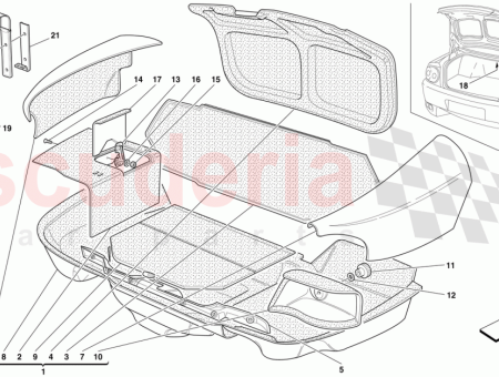 Photo of COMPLETE TRUNK COMPARTMENT CARPET SERIES…