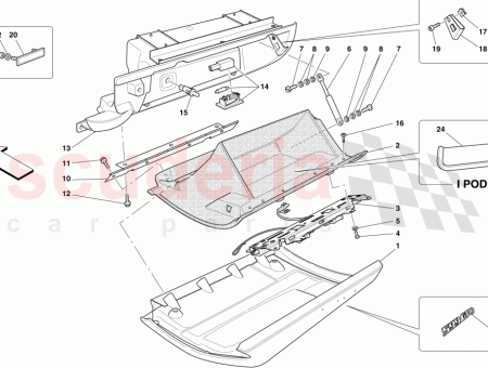 Photo of COMPLETE GLOVE COMPARTMENT DOOR…