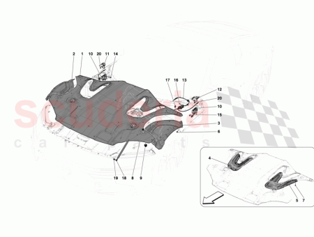 Photo of LUGGAGE COMPARTMENT LID UPPER DAMPER…