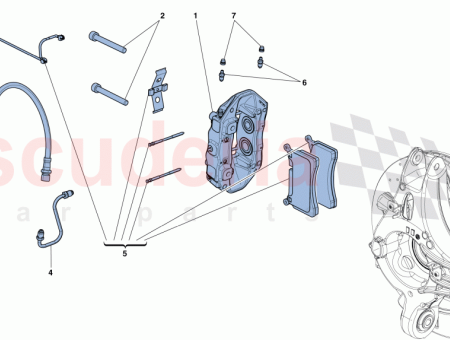 Photo of REAR LH CALLIPER WITH PADS…