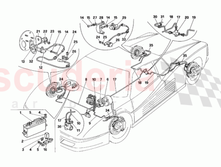 Photo of Brake pupe from brake pressure regulator to 3…