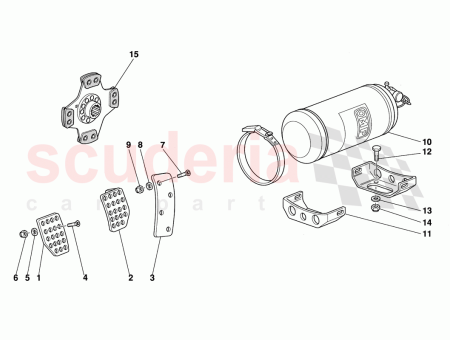 Photo of Extinguisher kit complete with supports and fittings…