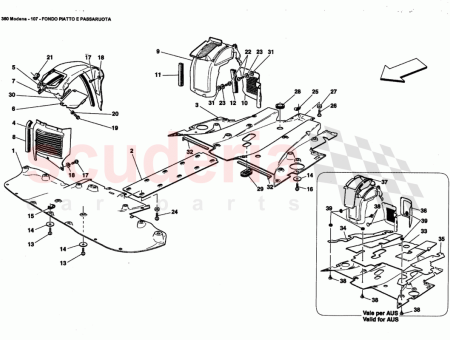 Photo of RH FRONT WHEELHOUSE OUTER CARPET SHIELD…