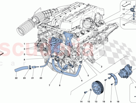 Photo of PIPE FROM COIL TO POWER STEERING FLUID RESERVOIR…