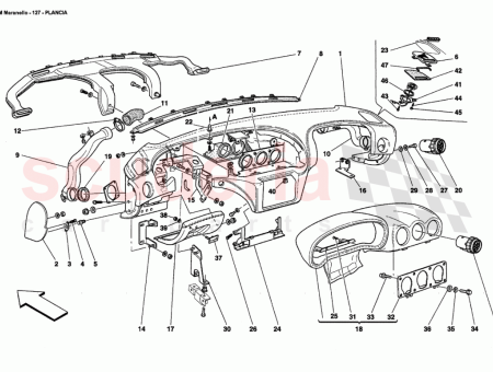 Photo of COVERED DASHBOARD WITH INSTRUMENTS…