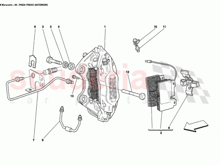 Photo of LH FRONT CALIPER UNIT WITH PADS…