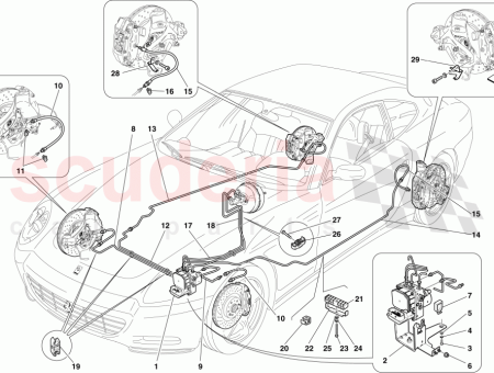 Photo of BRAKE PIPE FROM HYDRAULIC UNIT TO RH REAR…