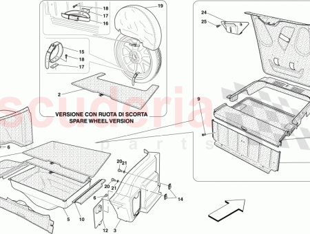 Photo of FRONT LUGGAGE COMPARTMENT TRIM LUGGAGE AREA…
