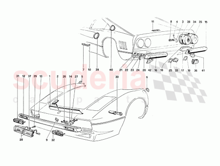 Photo of Rear direction and reverse light…