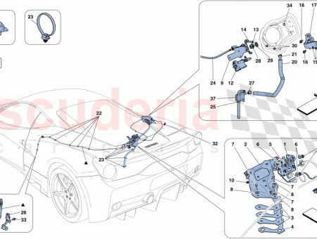 Photo of BRACKET FOR ENGINE COMPARTMENT LID HANDLE…