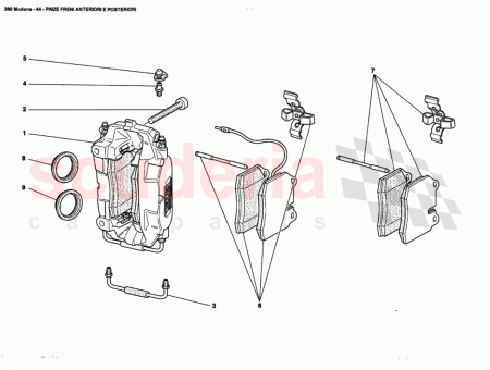 Photo of LH REAR CALIPER UNIT WITH PADS…