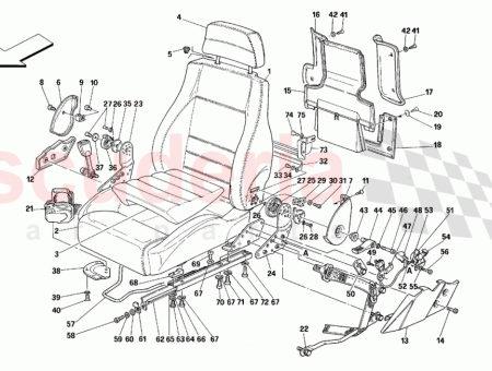 Photo of LH INNER GUARDING STRUCTURE UPHOLSTERY…