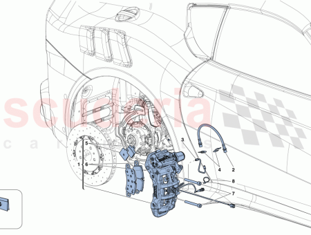 Photo of REAR LH CALLIPER WITH PADS…
