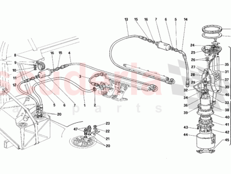 Photo of Fuel pipe from T H pump to filter…