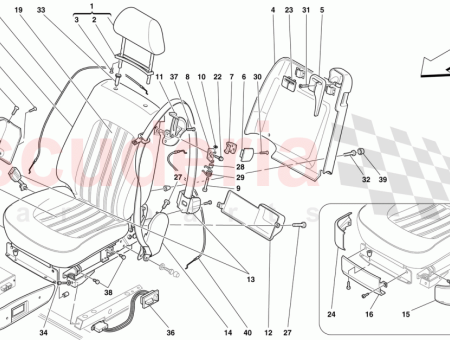 Photo of COVERED RH SEAT BACK COVERING…