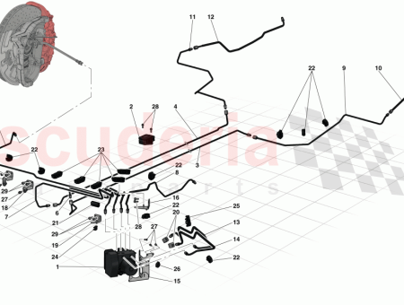 Photo of BRAKE PIPE FROM RH FRONT WHEEL TO RH…