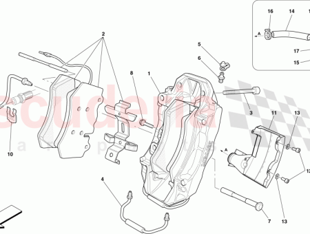 Photo of FRONT LH CALIPER WITH PADS…