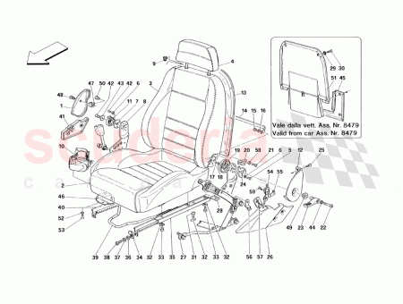 Photo of LH SEAT COMPLETE WITH GUIDES…