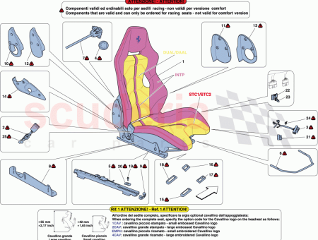 Photo of RH RACING SEAT COMPLETE WITH GUIDE RAILS…