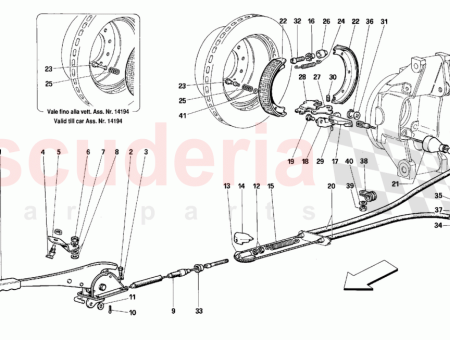 Photo of Hand brake lever without trim…