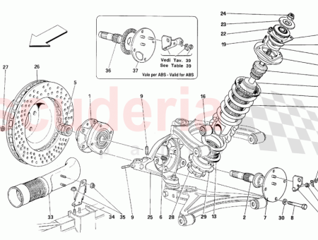 Photo of R H stub axle complete…