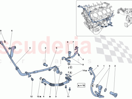 Photo of WATER RETURN PIPE FROM RH TURBO…