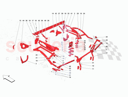 Photo of COMPL RH REAR FLANK MOUNTING BRACKET…