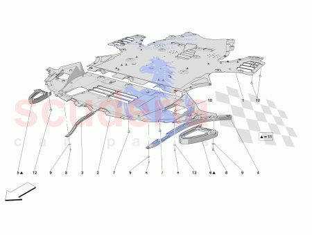 Photo of COMPL FRONT FLAT UNDERTRAY SECTION…