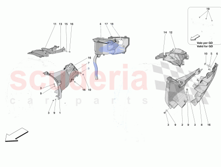 Photo of LH LATERAL AIR DUCT COMPL REAR PART…