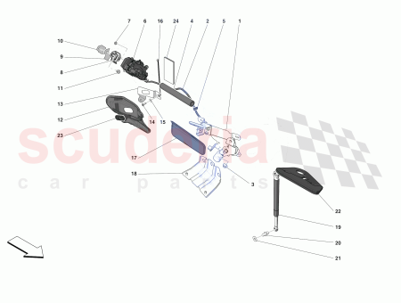 Photo of LH OPENER HANDLE FASTENER BRACKET…