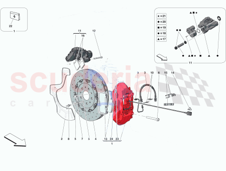 Photo of LH REAR CALIPER WITH PADS…