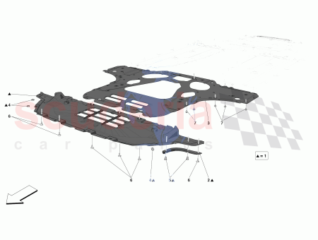 Photo of CENTRE SECTION OF FRONT FLAT UNDERTRAY…