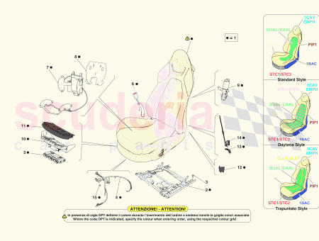 Photo of RH SEAT COMPLETE WITH GUIDE RAILS…