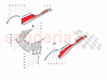 Photo of COMPL LH REAR BULKHEAD TRIM…