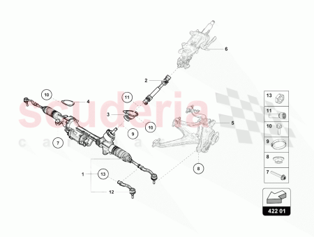 Photo of STEERING GEAR WITH INT TRACK ROD JOINT…