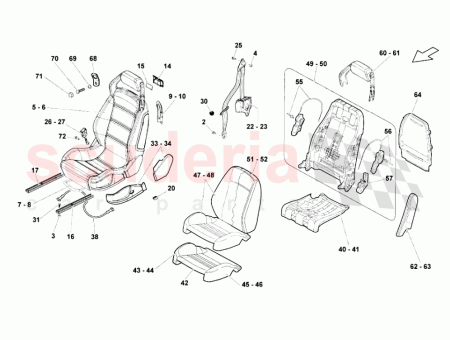 Photo of SEAT COVER RIGHT SUPPLY VIN ALCANTARA…