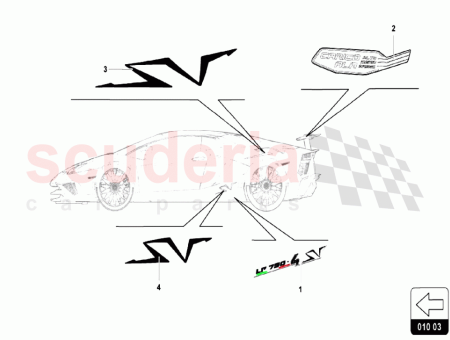 Photo of DECORATIVE ADHESIVE SV UPPER RIGHT SIDE SILVER…