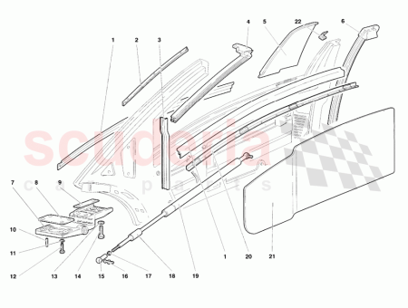 Photo of LEFT GASKET GLAS…
